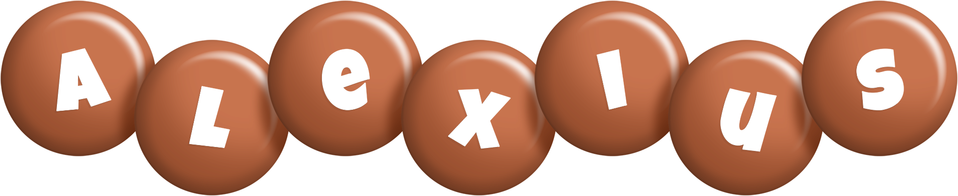 Alexius candy-brown logo