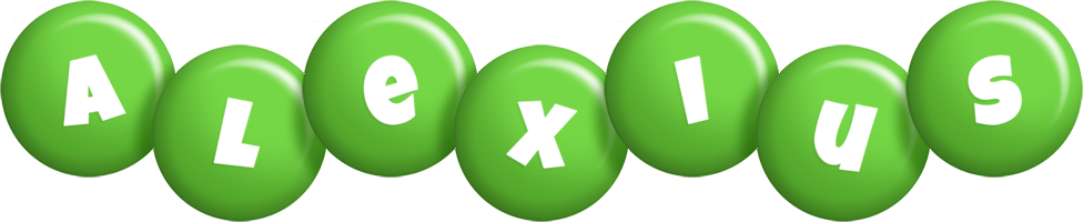 Alexius candy-green logo