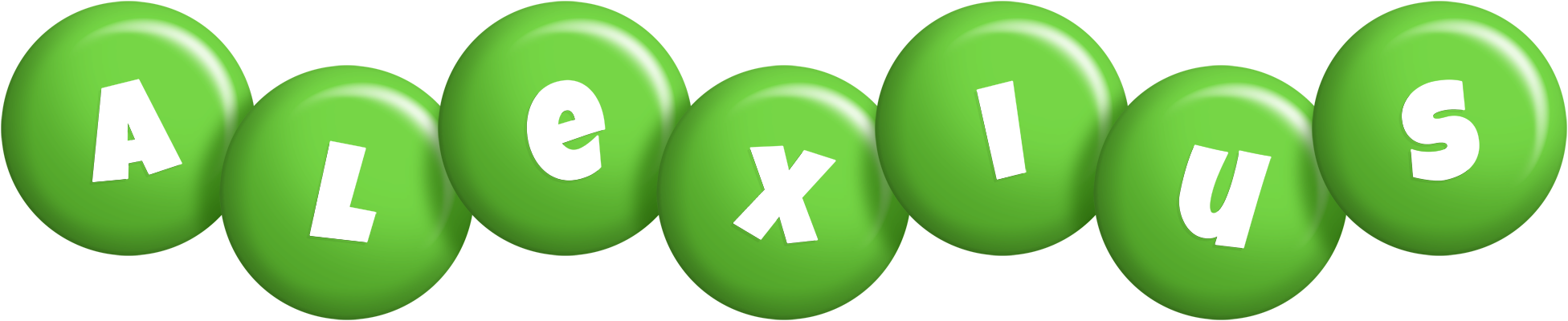 Alexius candy-green logo