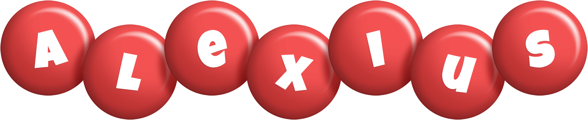 Alexius candy-red logo