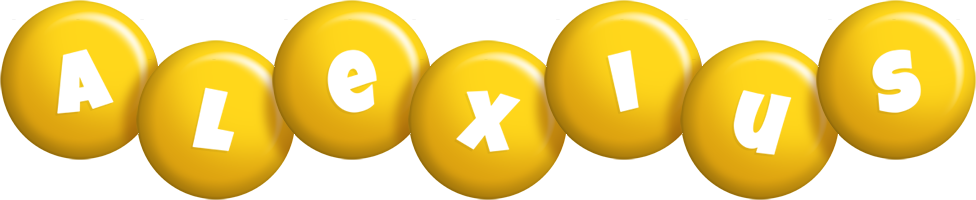 Alexius candy-yellow logo