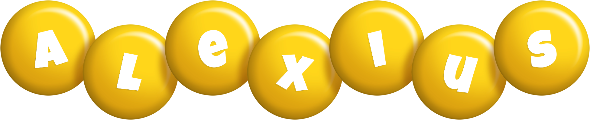 Alexius candy-yellow logo
