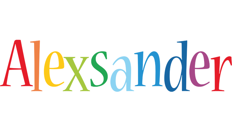 Alexsander birthday logo