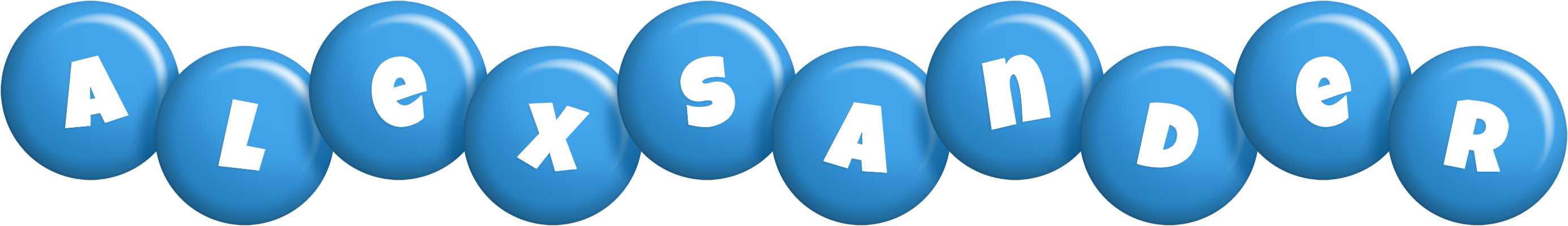 Alexsander candy-blue logo