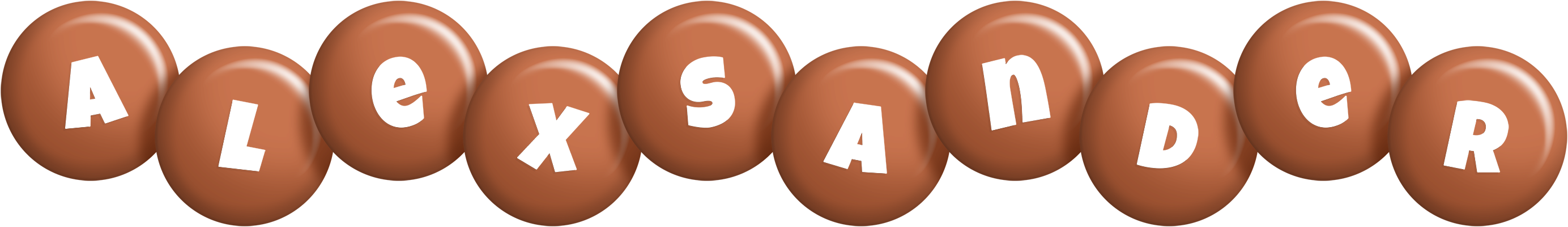 Alexsander candy-brown logo