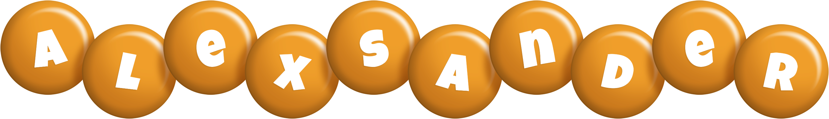 Alexsander candy-orange logo