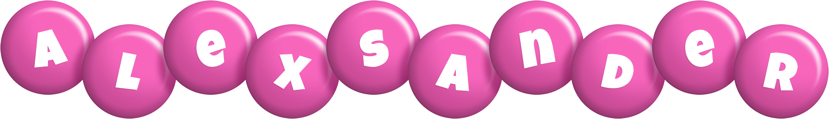 Alexsander candy-pink logo