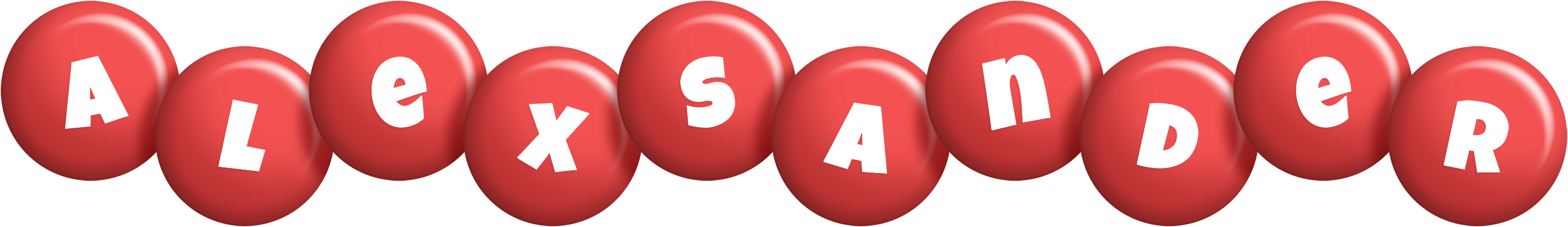 Alexsander candy-red logo