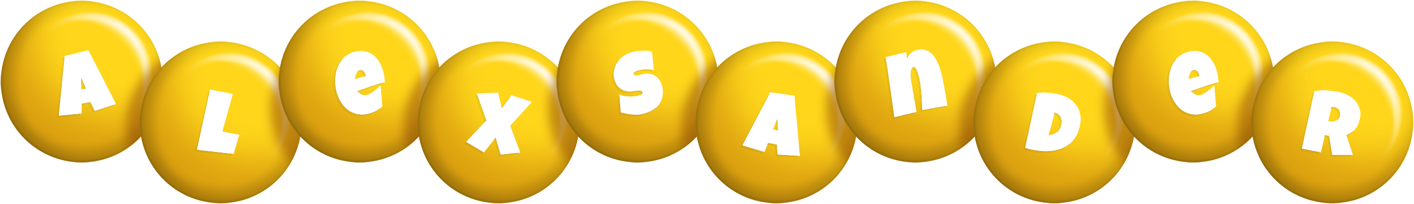 Alexsander candy-yellow logo
