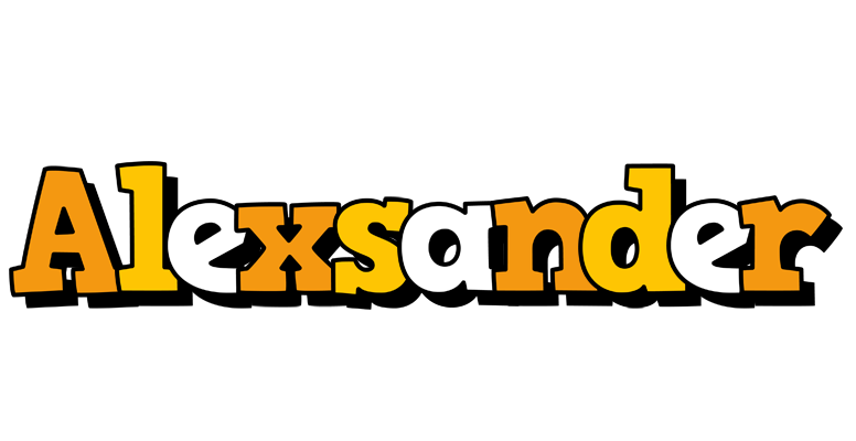 Alexsander cartoon logo