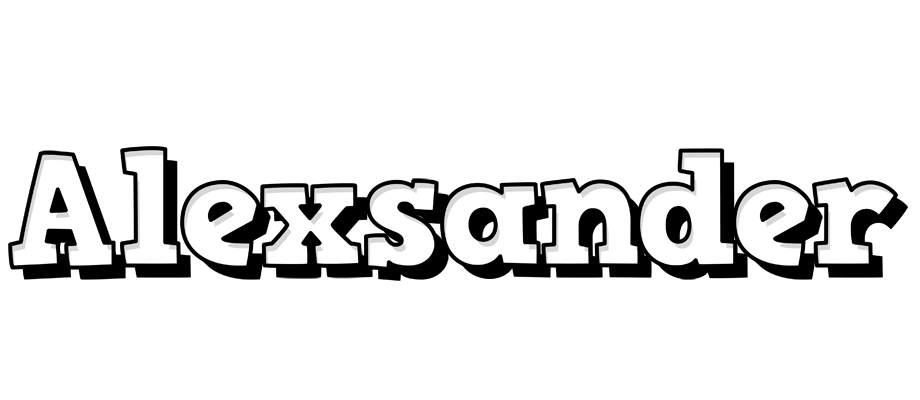 Alexsander snowing logo