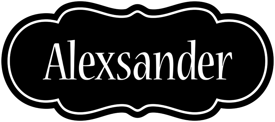 Alexsander welcome logo