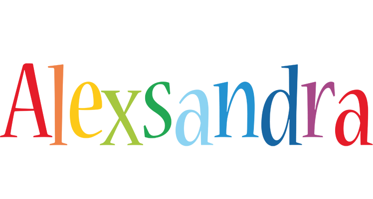Alexsandra birthday logo