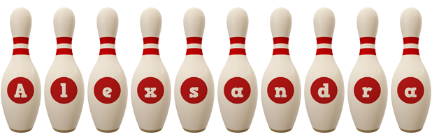 Alexsandra bowling-pin logo