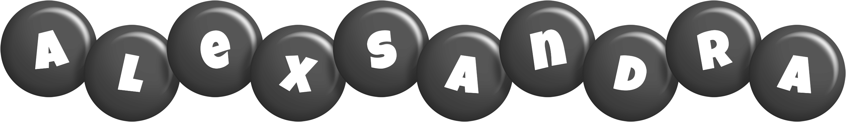Alexsandra candy-black logo