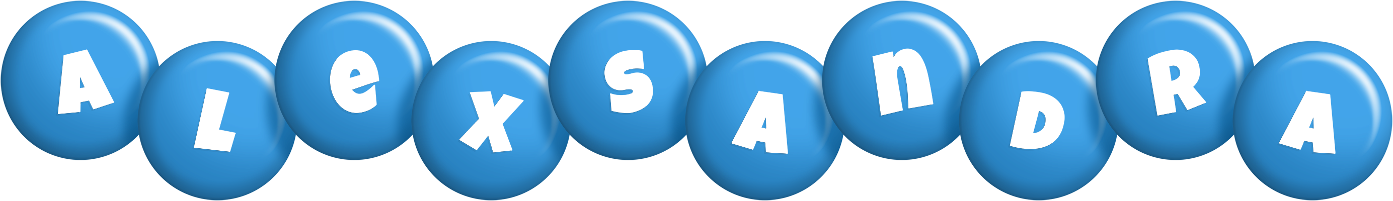 Alexsandra candy-blue logo
