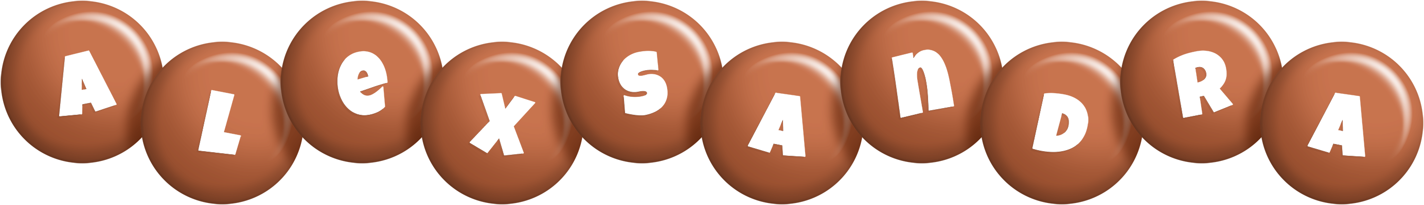 Alexsandra candy-brown logo