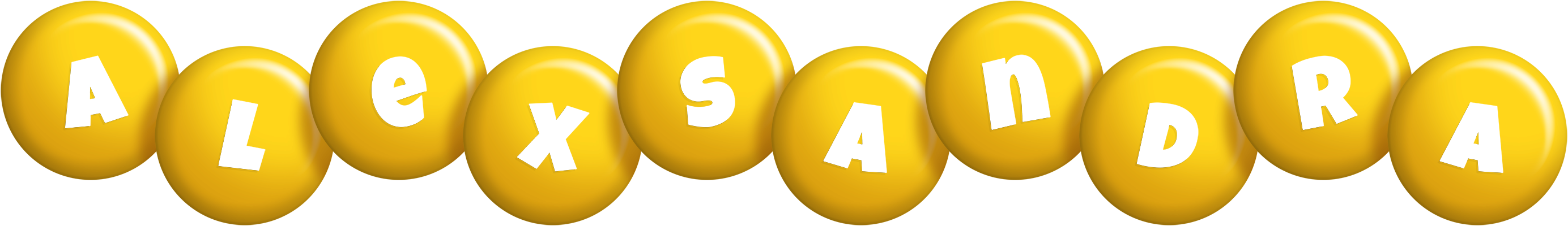 Alexsandra candy-yellow logo
