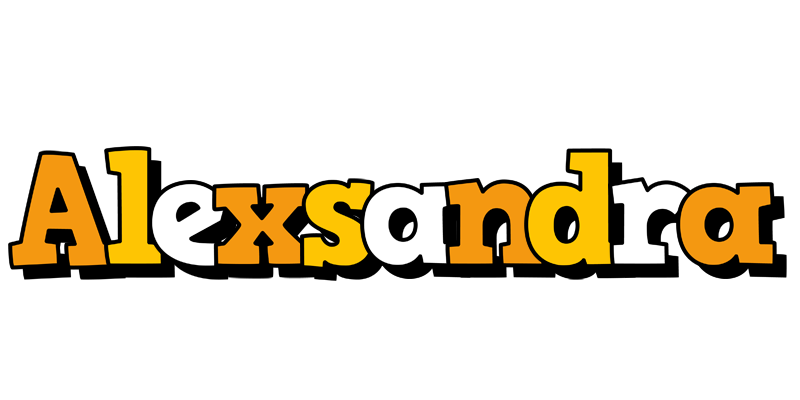 Alexsandra cartoon logo