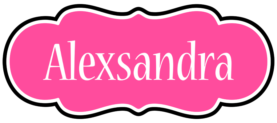 Alexsandra invitation logo