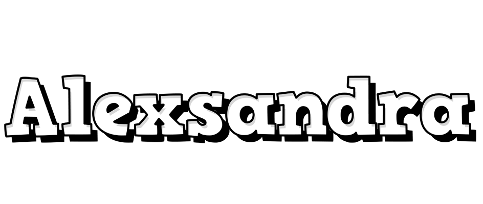 Alexsandra snowing logo