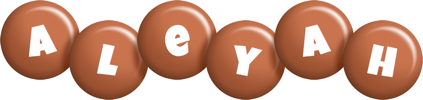 Aleyah candy-brown logo