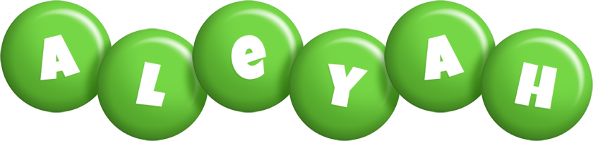 Aleyah candy-green logo