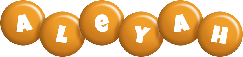 Aleyah candy-orange logo