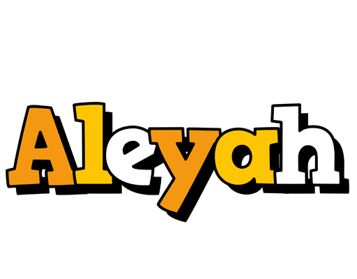 Aleyah cartoon logo
