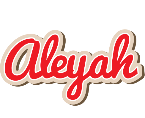 Aleyah chocolate logo