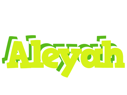 Aleyah citrus logo