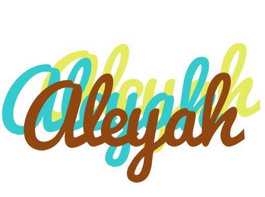 Aleyah cupcake logo