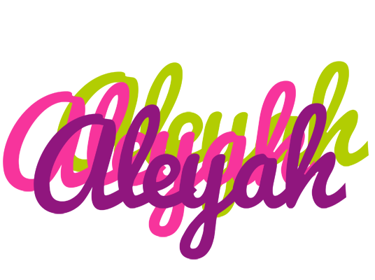 Aleyah flowers logo
