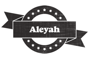 Aleyah grunge logo