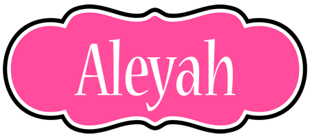 Aleyah invitation logo