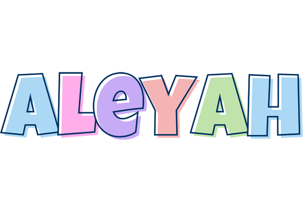 Aleyah pastel logo