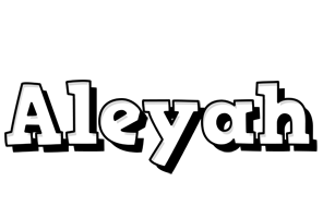 Aleyah snowing logo