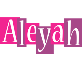 Aleyah whine logo