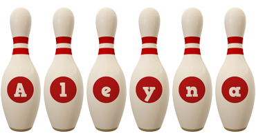 Aleyna bowling-pin logo