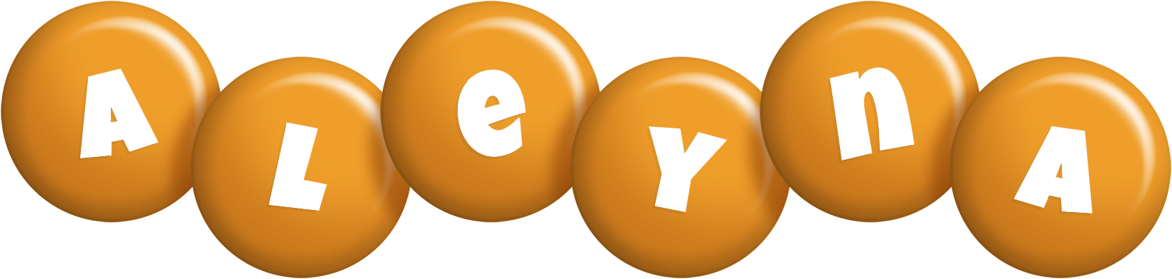 Aleyna candy-orange logo