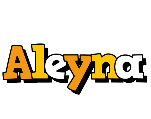Aleyna cartoon logo