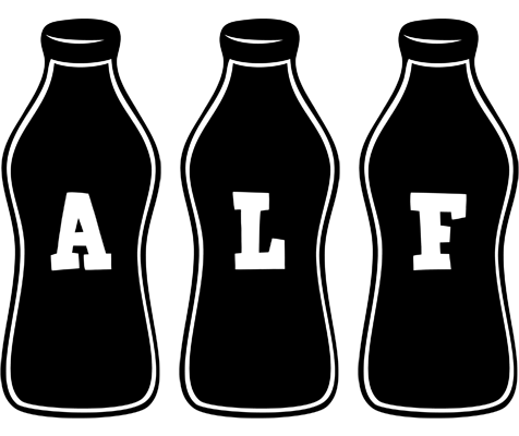Alf bottle logo