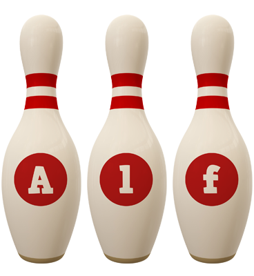 Alf bowling-pin logo