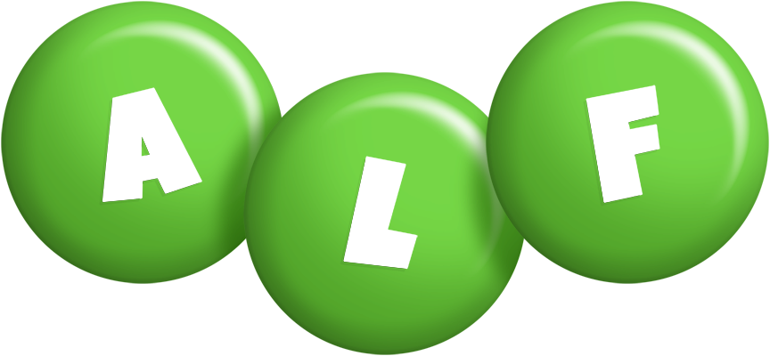 Alf candy-green logo