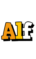 Alf cartoon logo