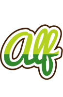 Alf golfing logo