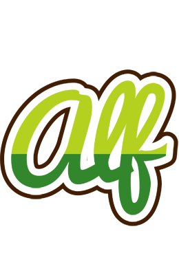 Alf golfing logo