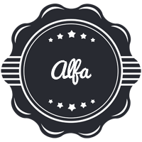 Alfa badge logo