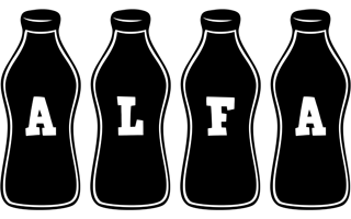 Alfa bottle logo