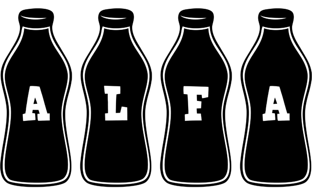 Alfa bottle logo